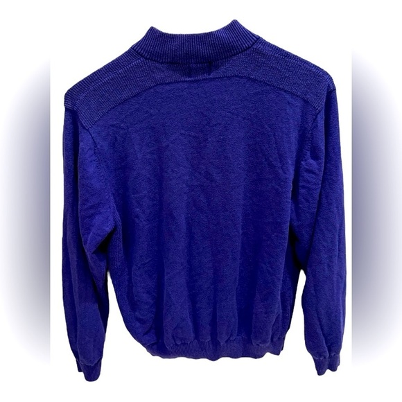 Greg Norman Quarter Zip Blue Pullover Insulated Sweatshirt Men's Size Large - Picture 2 of 3